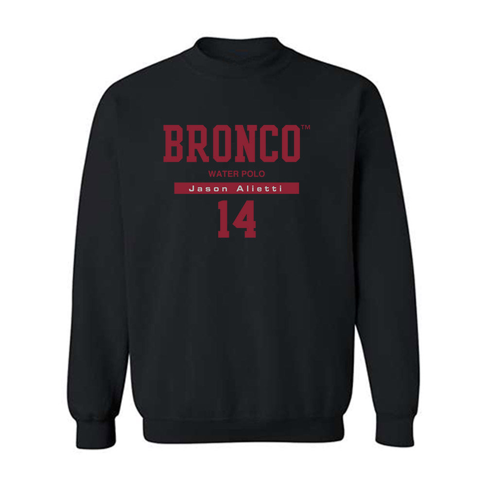 SCU - NCAA Men's Water Polo : Jason Alietti - Classic Fashion Shersey Crewneck Sweatshirt