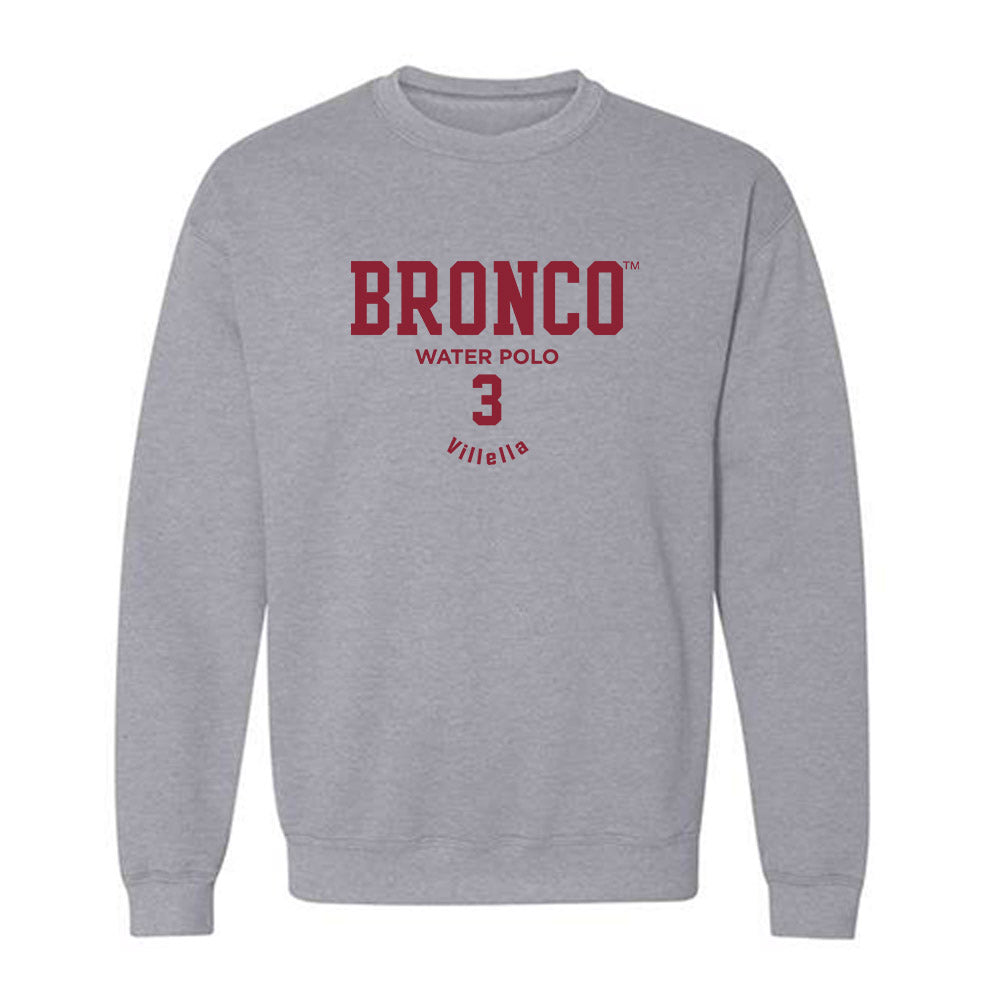 SCU - NCAA Men's Water Polo : Harrison Villella - Classic Fashion Shersey Crewneck Sweatshirt