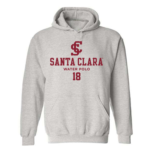 SCU - NCAA Women's Water Polo : Reese Artura - Classic Fashion Shersey Hooded Sweatshirt-0
