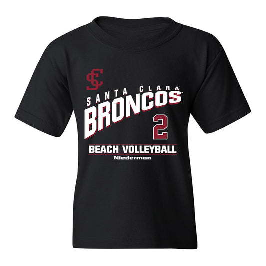 SCU - NCAA Beach Volleyball : Noelle Niederman - Youth T-Shirt Classic Fashion Shersey