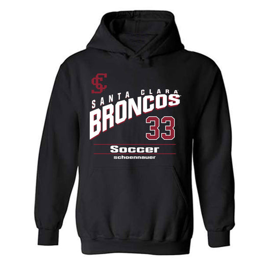 SCU - NCAA Women's Soccer : kennedy schoennauer - Hooded Sweatshirt