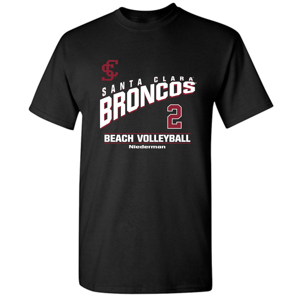 SCU - NCAA Beach Volleyball : Noelle Niederman - T-Shirt Classic Fashion Shersey