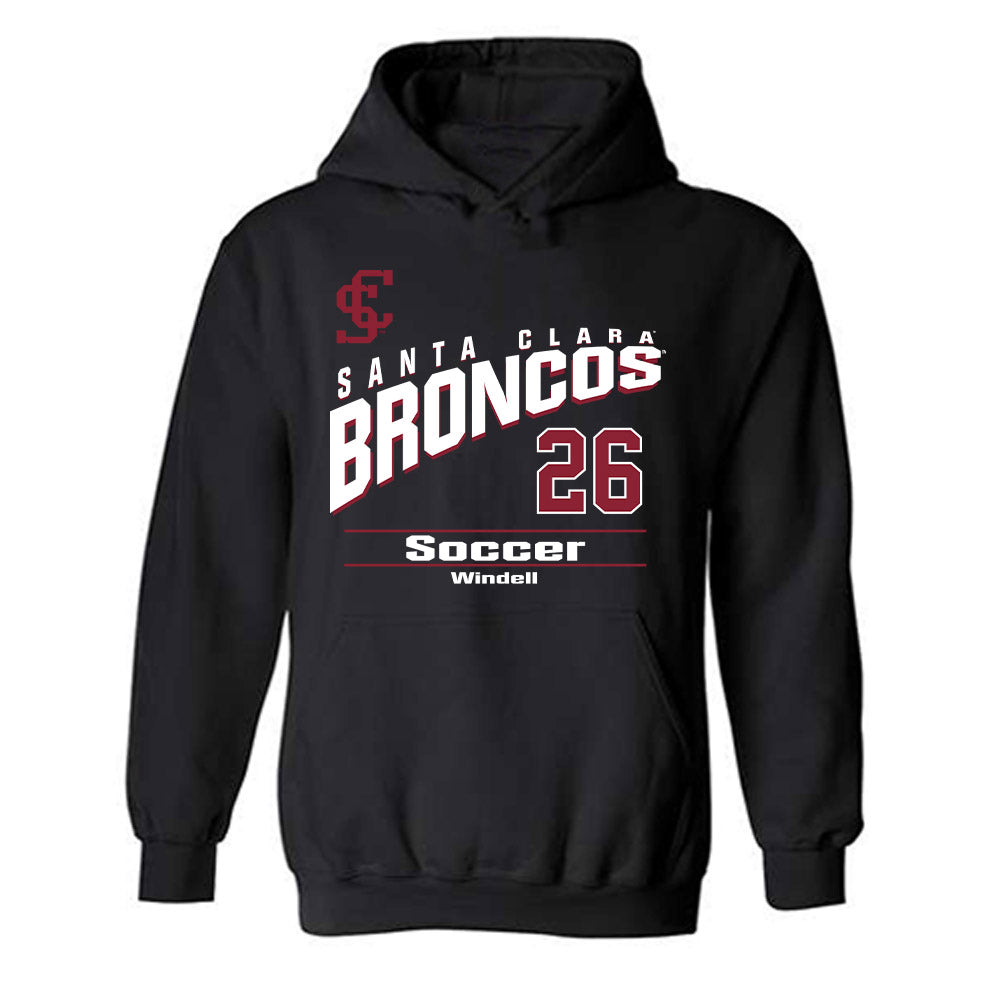 SCU - NCAA Men's Soccer : Jaiden Windell - Classic Fashion Shersey Hooded Sweatshirt