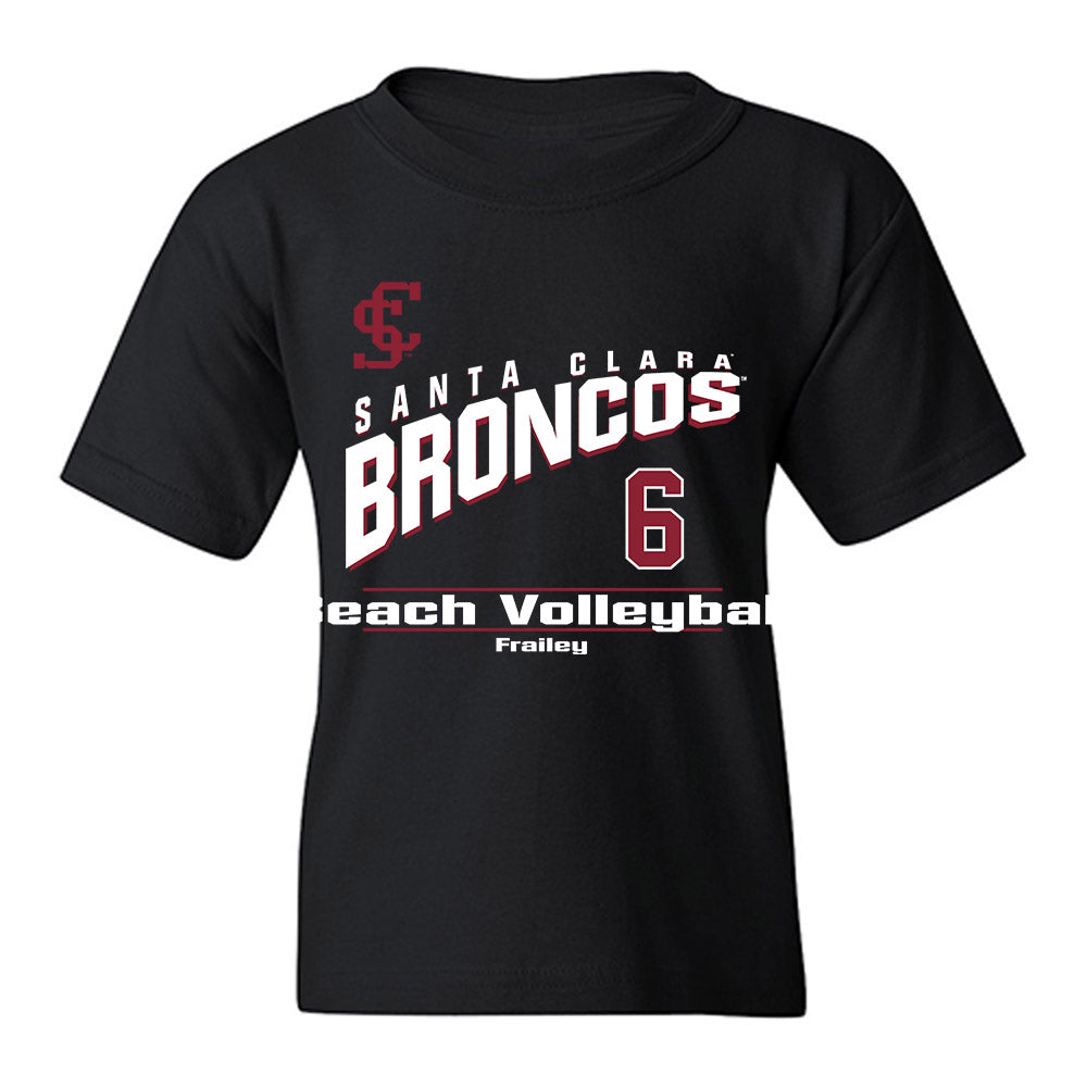 SCU - NCAA Beach Volleyball : Ally Frailey - Classic Fashion Shersey Youth T-Shirt-0