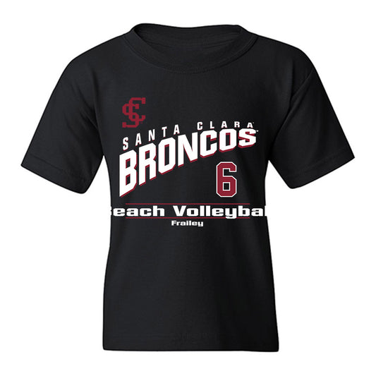 SCU - NCAA Beach Volleyball : Ally Frailey - Classic Fashion Shersey Youth T-Shirt-0