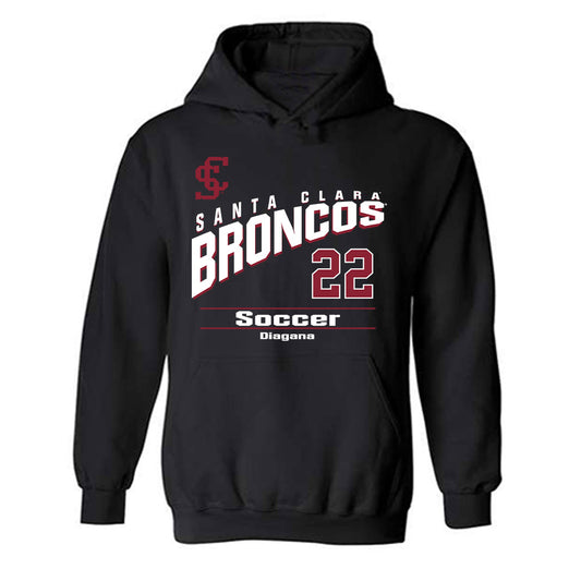 SCU - NCAA Men's Soccer : Simon Diagana - Hooded Sweatshirt