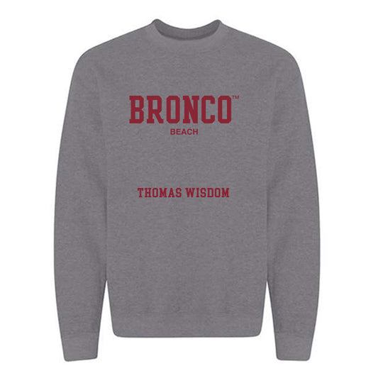 SCU - NCAA Men's Water Polo : Thomas Wisdom - Crewneck Sweatshirt Classic Fashion Shersey