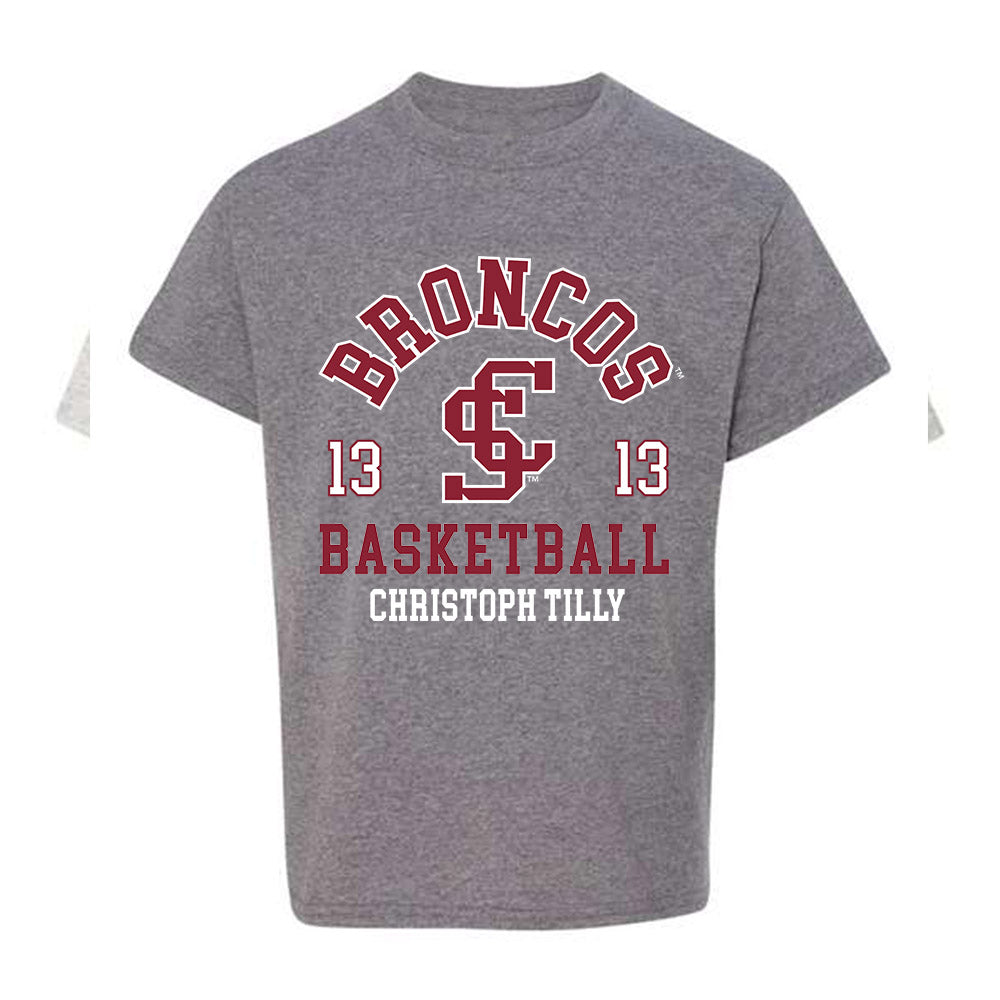 SCU - NCAA Men's Basketball : Christoph Tilly - Youth T-Shirt