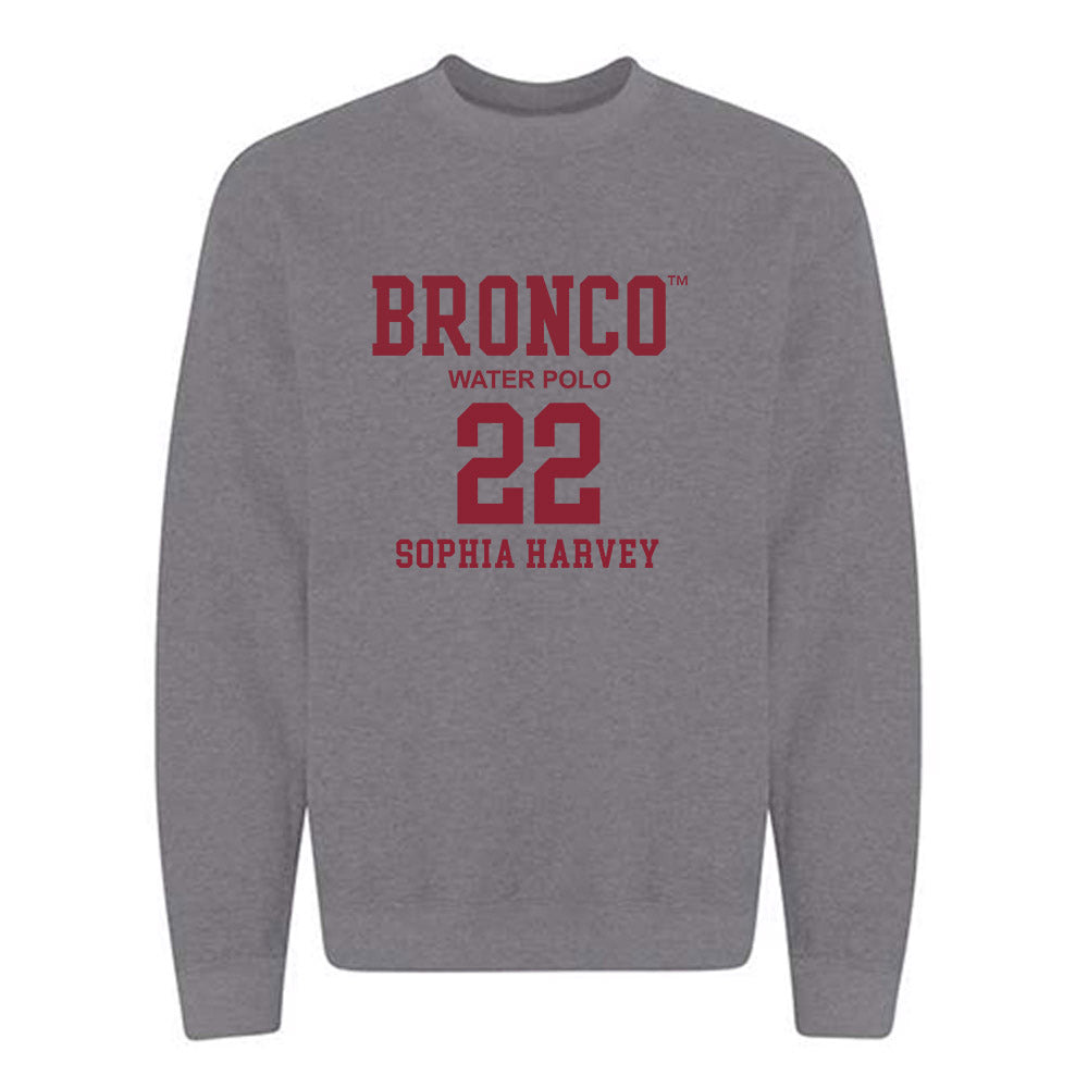 SCU - NCAA Women's Water Polo : Sophia Harvey - Crewneck Sweatshirt