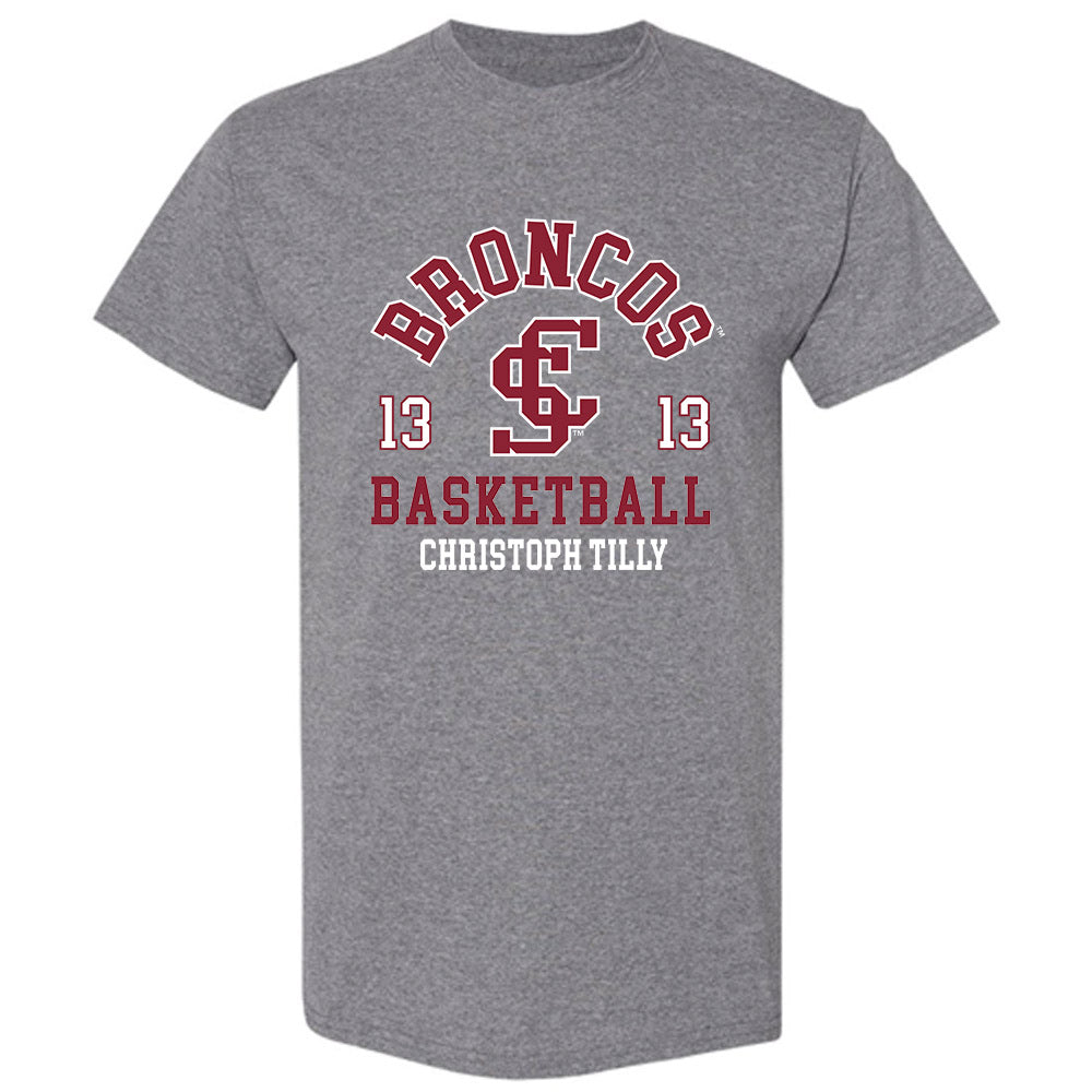 SCU - NCAA Men's Basketball : Christoph Tilly - T-Shirt