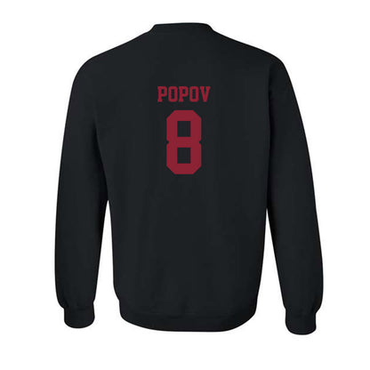 SCU - NCAA Men's Water Polo : Mikhail Popov - Classic Shersey Crewneck Sweatshirt-1