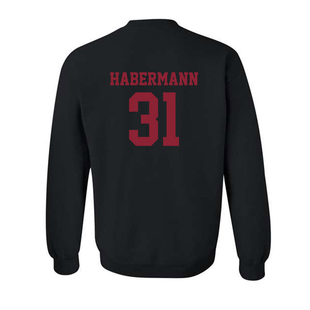 SCU - NCAA Baseball : Andrew Habermann - Classic Shersey Crewneck Sweatshirt-1