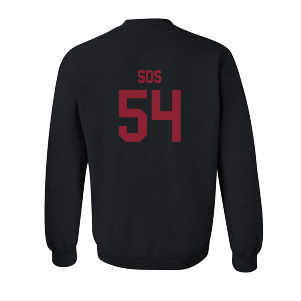 SCU - NCAA Baseball : Camden Sos - Classic Shersey Crewneck Sweatshirt-1