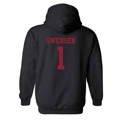 SCU - NCAA Men's Water Polo : Tyler Swensen - Classic Shersey Hooded Sweatshirt-1