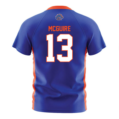 Boise State - NCAA Women's Soccer : Francesca McGuire - Blue Soccer Jersey