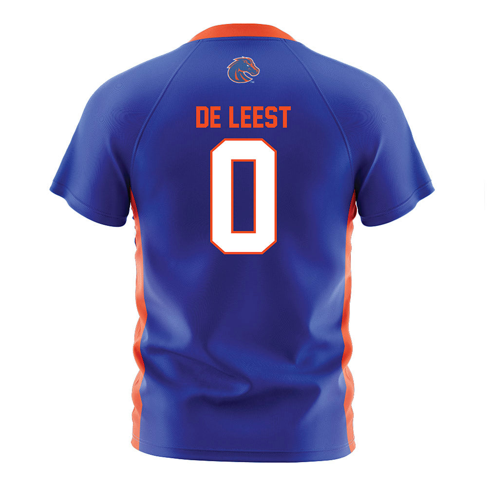 Boise State - NCAA Women's Soccer : Ava de Leest - Blue Soccer Jersey-1