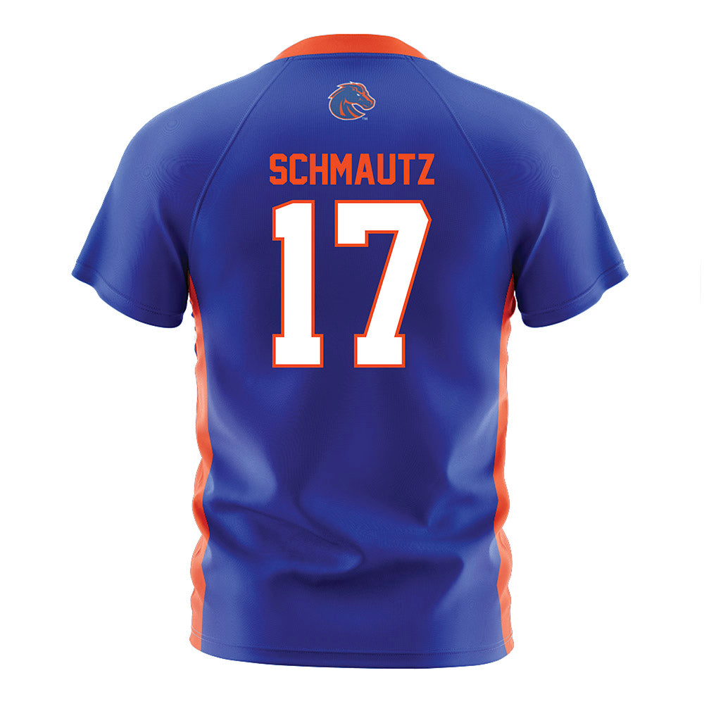 Boise State - NCAA Women's Soccer : Sophie Schmautz - Blue Soccer Jersey-1