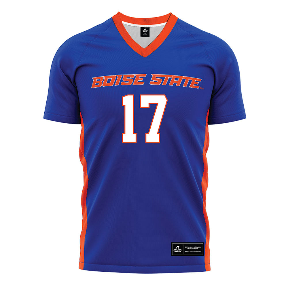 Boise State - NCAA Women's Soccer : Sophie Schmautz - Blue Soccer Jersey-0