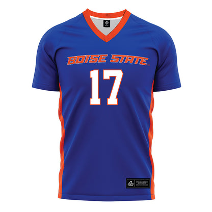 Boise State - NCAA Women's Soccer : Sophie Schmautz - Blue Soccer Jersey-0
