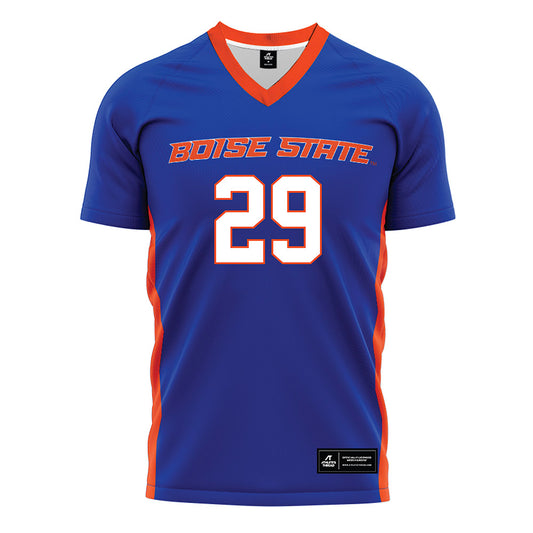 Boise State - NCAA Women's Soccer : Anna McGrath - Blue Soccer Jersey-0