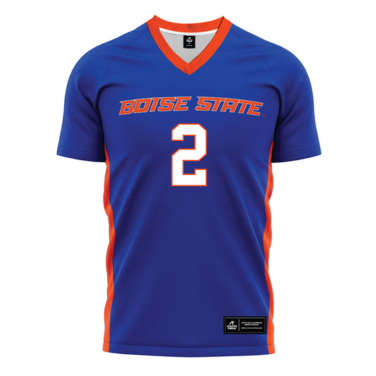 Boise State - NCAA Women's Soccer : Natalie Collins - Blue Soccer Jersey-0