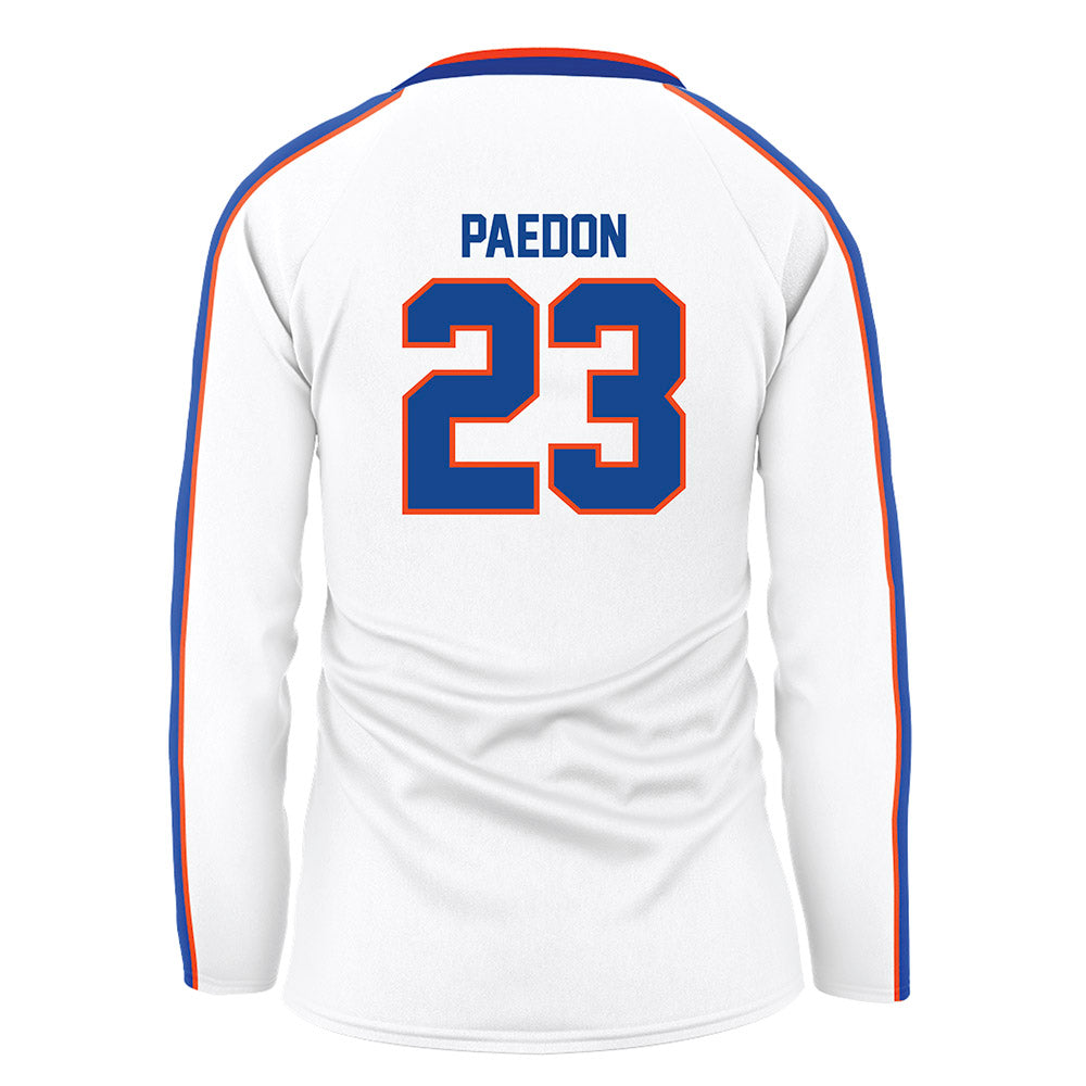 Boise State - NCAA Women's Volleyball : Giselle Paedon - White Volleyball Jersey-1