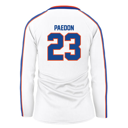 Boise State - NCAA Women's Volleyball : Giselle Paedon - White Volleyball Jersey-1