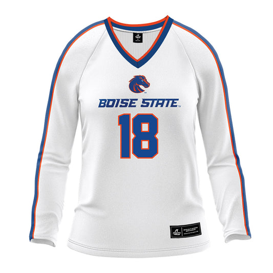 Boise State - NCAA Women's Volleyball : Anabel Kotzakov - White Volleyball Jersey