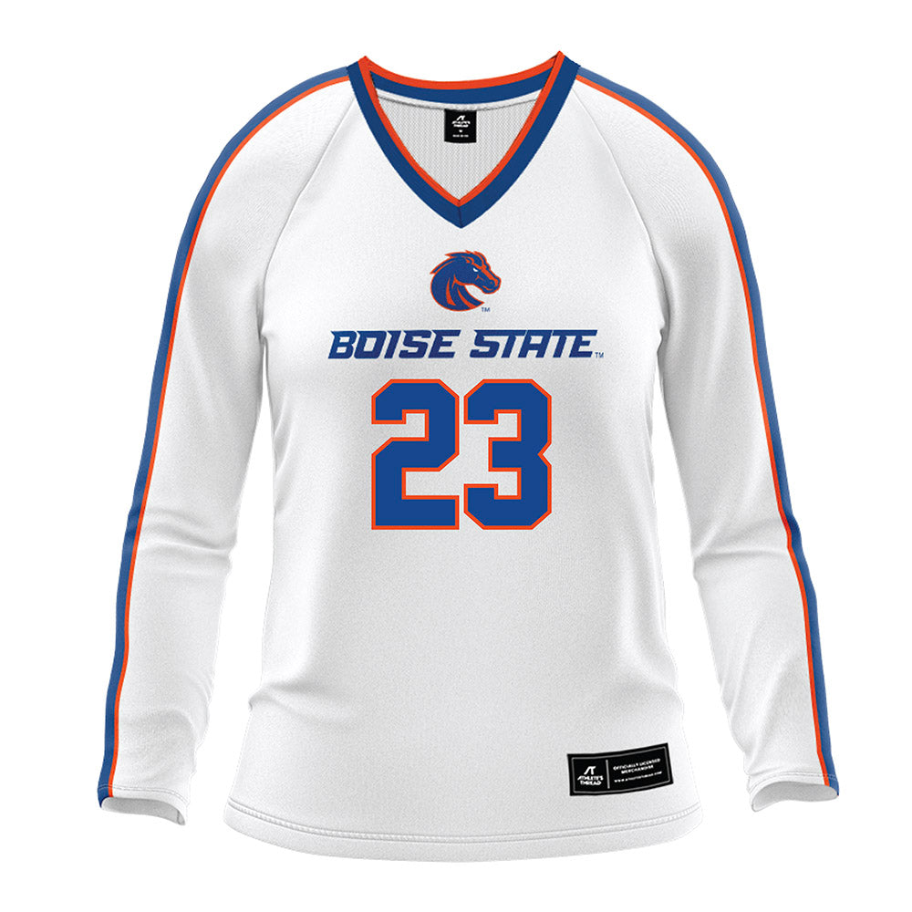 Boise State - NCAA Women's Volleyball : Giselle Paedon - White Volleyball Jersey-0