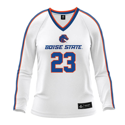 Boise State - NCAA Women's Volleyball : Giselle Paedon - White Volleyball Jersey-0