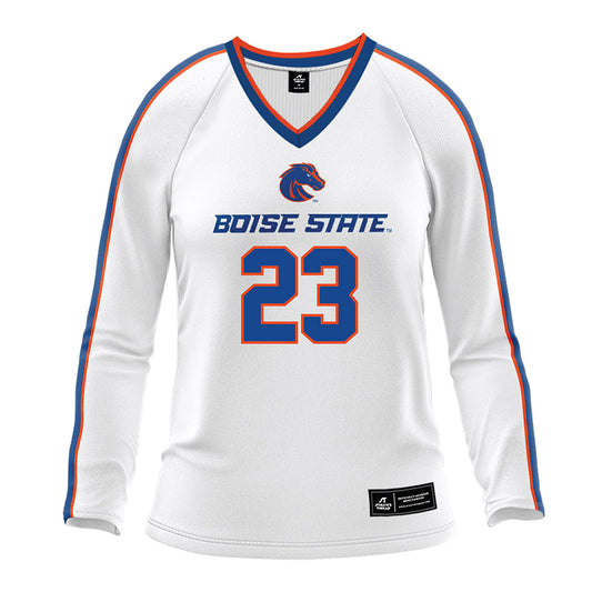 Boise State - NCAA Women's Volleyball : Giselle Paedon - White Volleyball Jersey-0