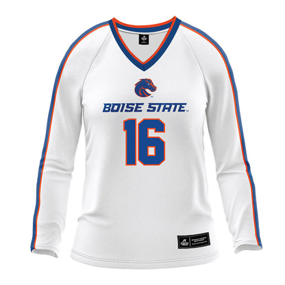 Boise State - NCAA Women's Volleyball : Layla Smith - White Volleyball Jersey