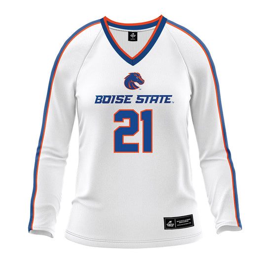 Boise State - NCAA Women's Volleyball : Paige Bartsch - White Volleyball Jersey