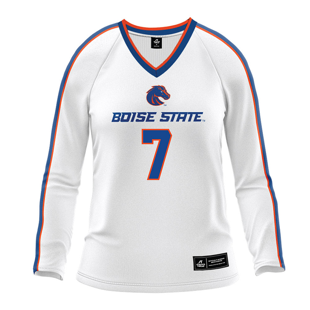 Boise State - NCAA Women's Volleyball : Bridey O'Connor - White Volleyball Jersey-0