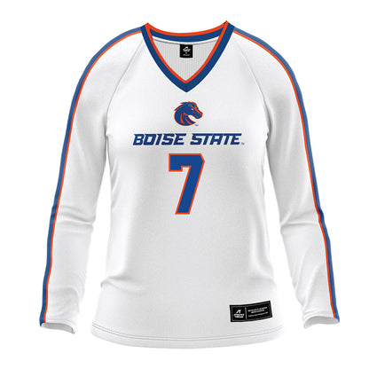 Boise State - NCAA Women's Volleyball : Bridey O'Connor - White Volleyball Jersey-0