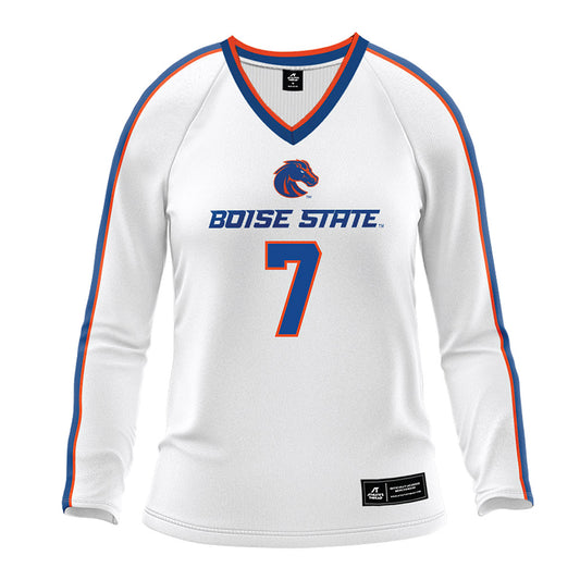 Boise State - NCAA Women's Volleyball : Bridey O'Connor - White Volleyball Jersey-0