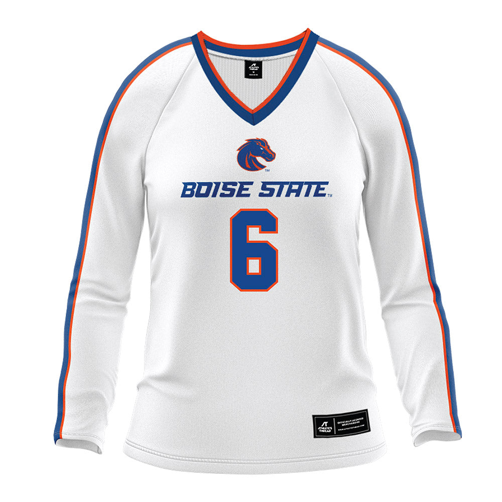 Boise State - NCAA Women's Volleyball : Katelyn Van Kirk - White Volleyball Jersey