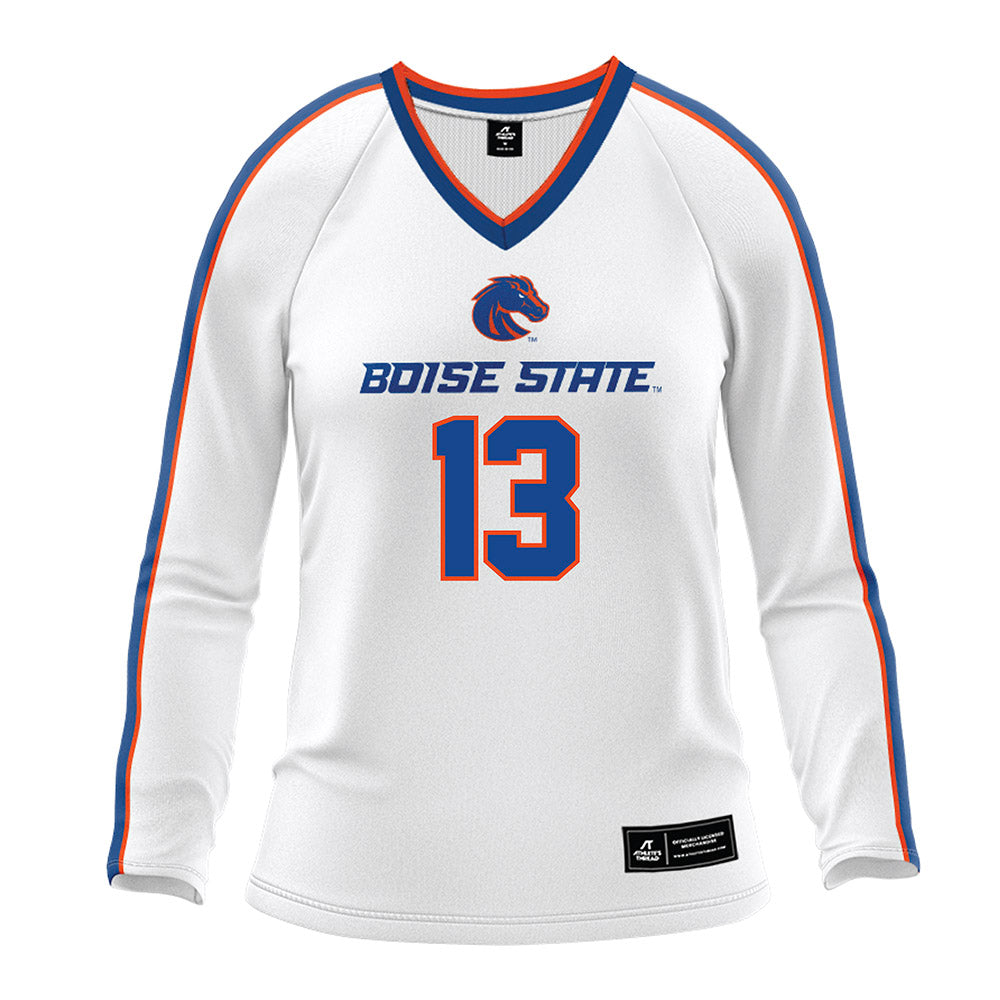 Boise State - NCAA Women's Volleyball : Isabella McGirr - White Volleyball Jersey
