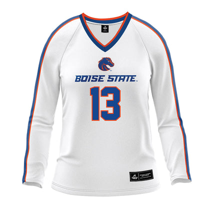 Boise State - NCAA Women's Volleyball : Isabella McGirr - White Volleyball Jersey