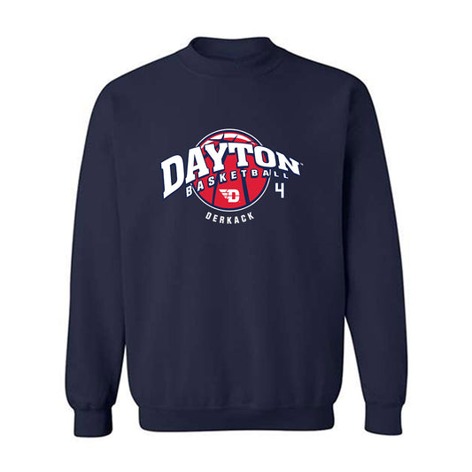 Dayton - NCAA Men's Basketball : Jordan Derkack - Classic Fashion Shersey Crewneck Sweatshirt-0