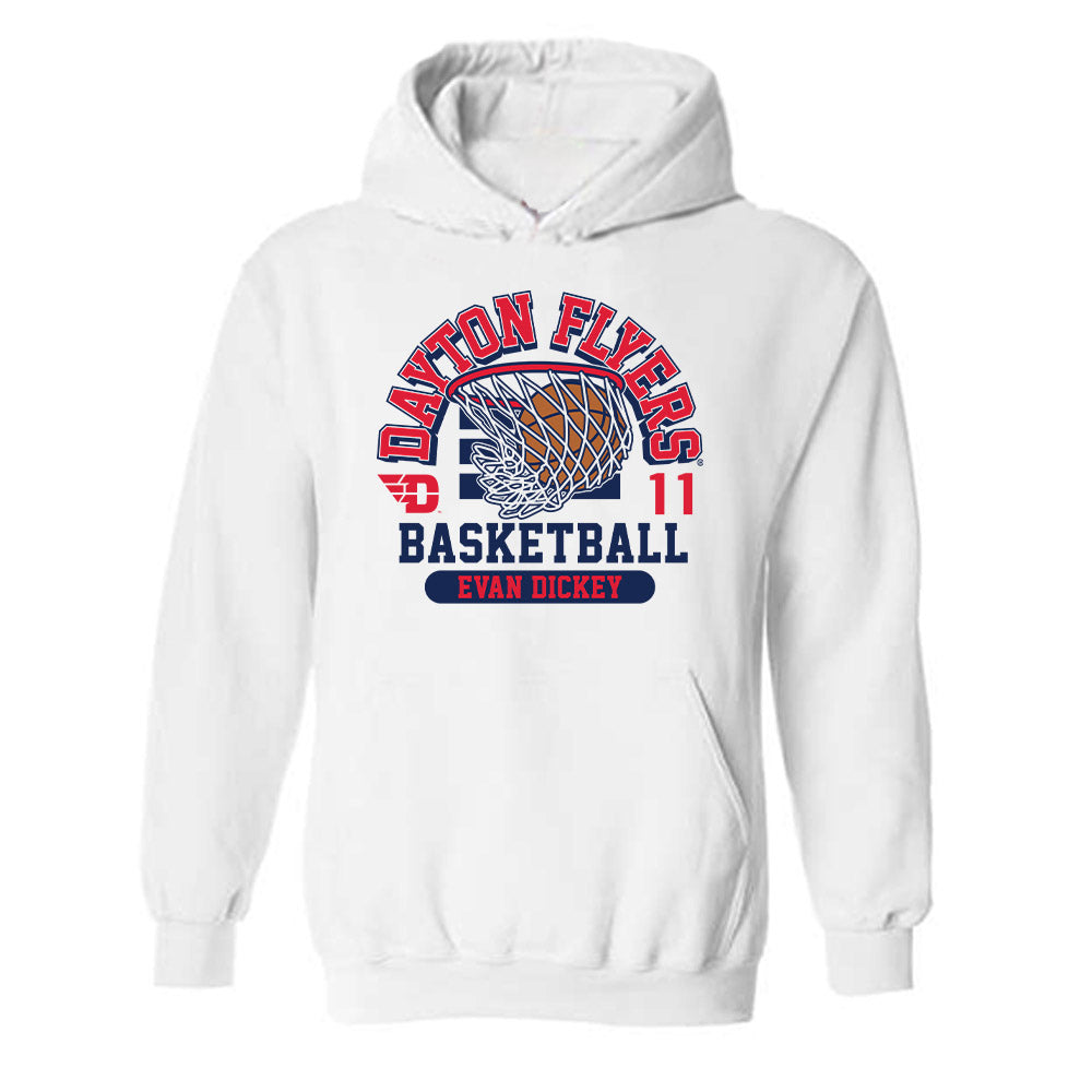 Dayton - NCAA Men's Basketball : Evan Dickey - Classic Fashion Shersey Hooded Sweatshirt-0
