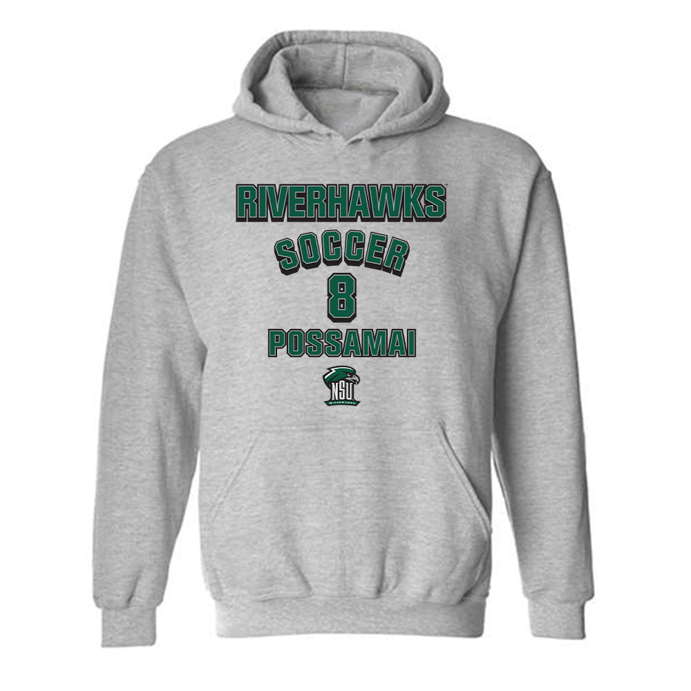 Northeastern State - NCAA Men's Soccer : Matheus Possamai - Classic Fashion Shersey Hooded Sweatshirt-0