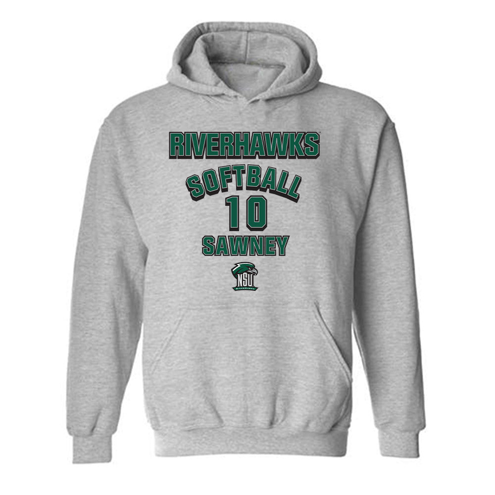 Northeastern State - NCAA Softball : Macie Sawney - Classic Fashion Shersey Hooded Sweatshirt-0