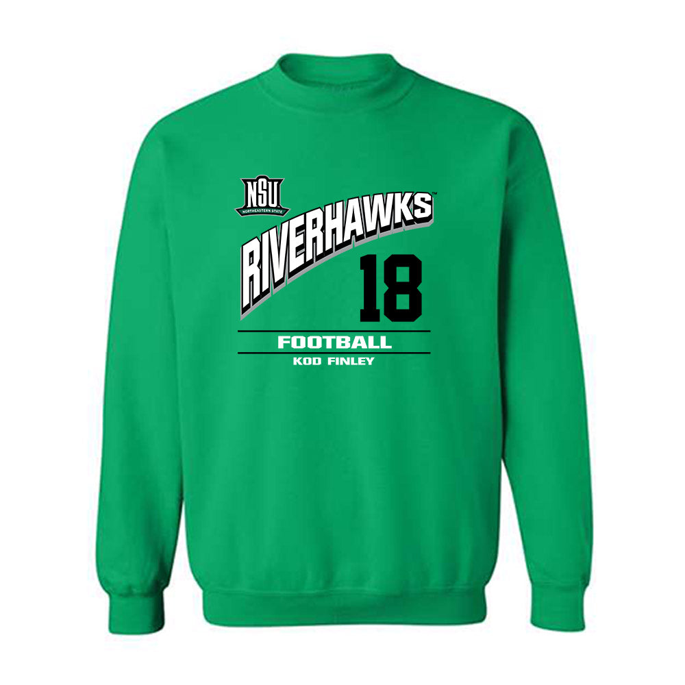 Northeastern State - NCAA Football : Kod Finley - Classic Fashion Shersey Crewneck Sweatshirt-0