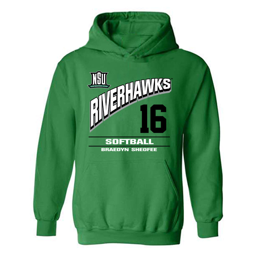 Northeastern State - NCAA Softball : Braedyn Sheofee - Classic Fashion Shersey Hooded Sweatshirt-0