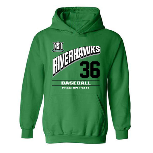 Northeastern State - NCAA Baseball : Preston Petty - Classic Fashion Shersey Hooded Sweatshirt