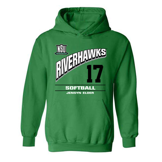 Northeastern State - NCAA Softball : Jensyn Elder - Classic Fashion Shersey Hooded Sweatshirt-0