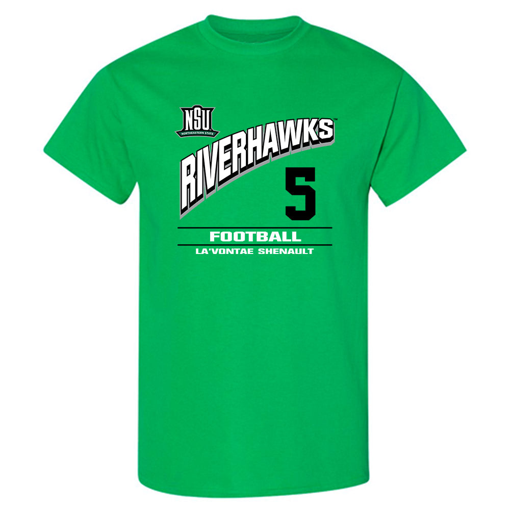 Northeastern State - NCAA Football : La'Vontae Shenault - Classic Fashion Shersey T-Shirt-0