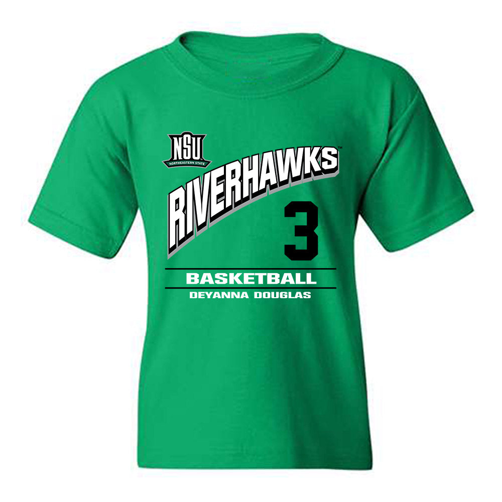 Northeastern State - NCAA Women's Basketball : Deyanna Douglas - Classic Fashion Shersey Youth T-Shirt-0