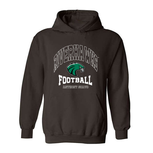 Northeastern State - NCAA Football : Anthony Scavo - Classic Fashion Shersey Hooded Sweatshirt-0